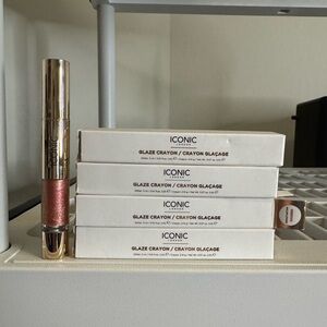 $120 retail (4) $30 each ICONIC London Glaze Crayon with dual end eye shadow